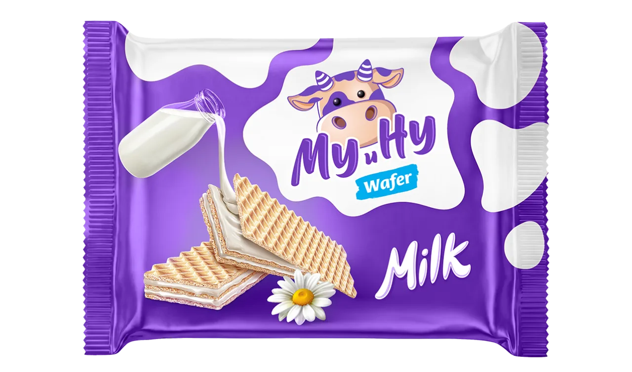 Вафли ТМ "Му и Ну" молочные