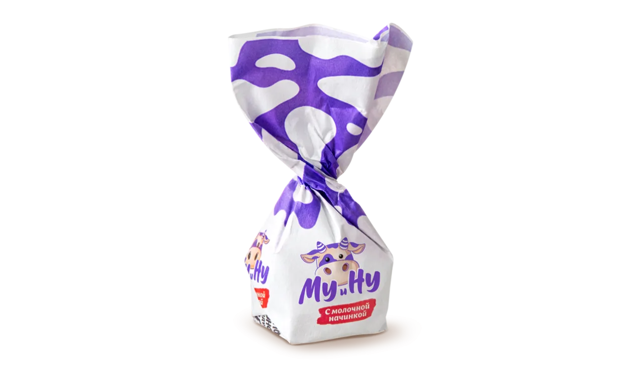 Конфеты ТМ "Му и Ну" с молочной начинкой