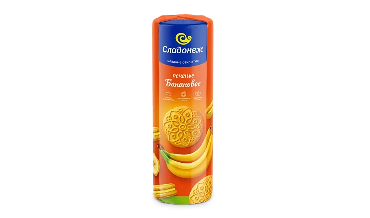 Печенье-сэндвич ТМ "Сладонеж" Банановое