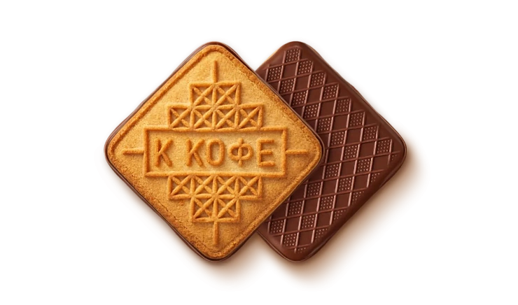 Печенье сахарное глазированное "К кофе" со вкусом топленого молока