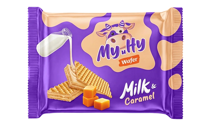 Вафли ТМ "Му и Ну" карамельные с молоком