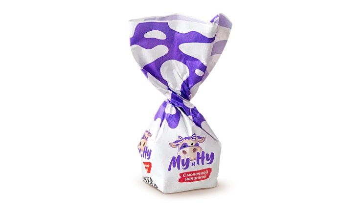Конфеты ТМ "Му и Ну" с молочной начинкой